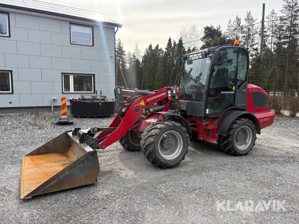 Hjullastare Weidemann 3080 med redskap