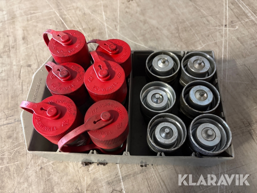 Hydraulskruvkopplingar 6 st honor & 6 st hanar