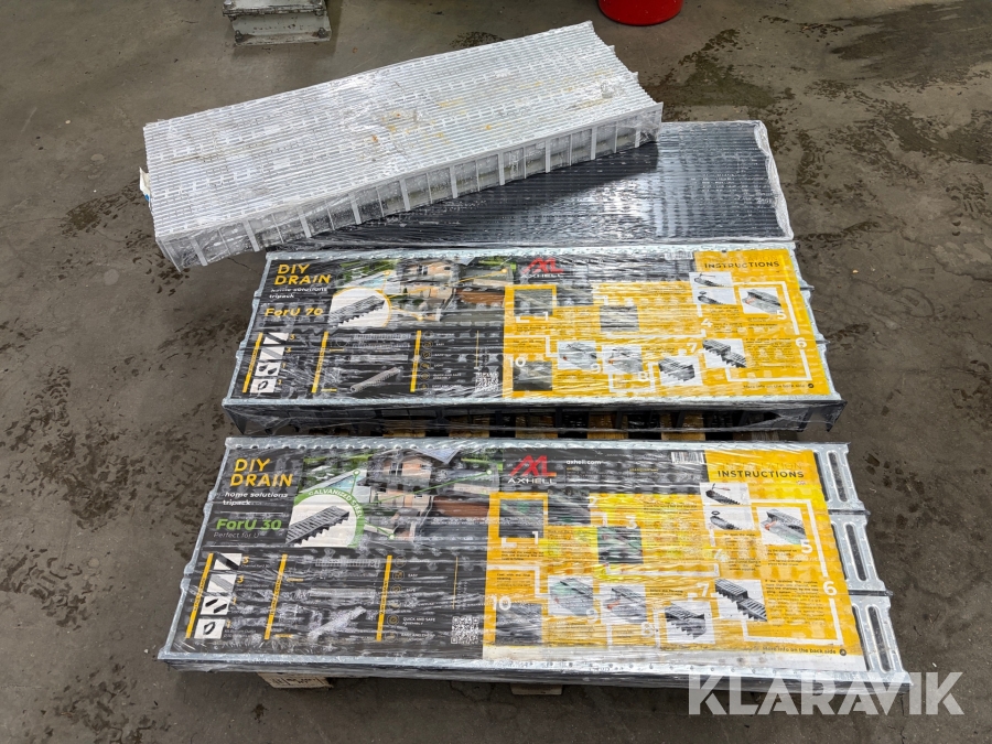 Parti med markrännor 4 st set/3 m st