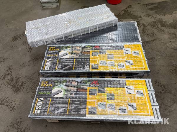 Parti med markrännor 4 st set/3 m st