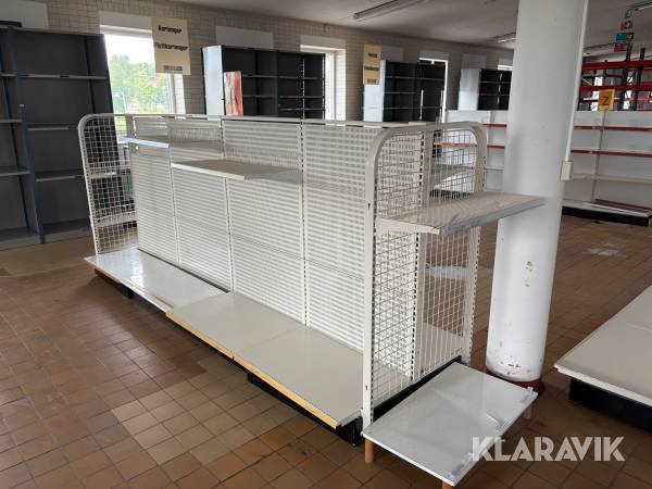 Butikshyllor halvhöga 8 st