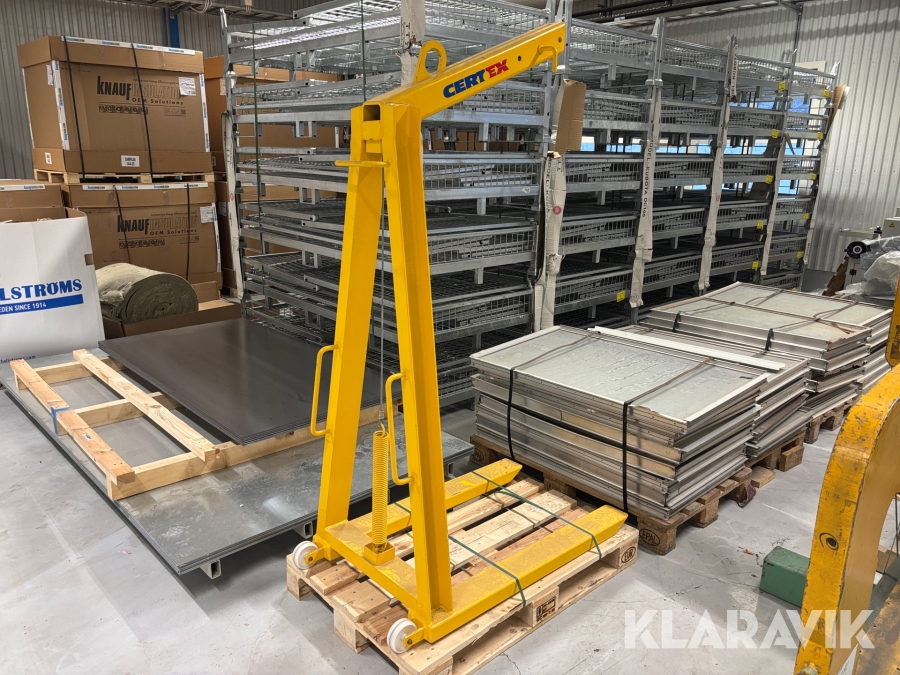 Pallgafflar till kran/travers Certex