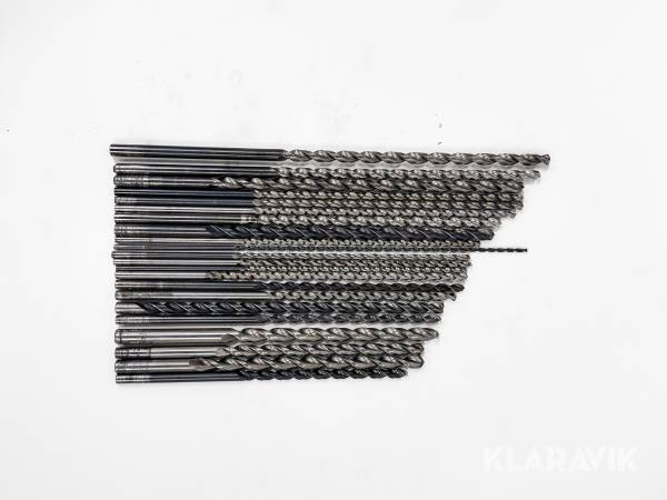 Långhålsborr i olika dimensioner