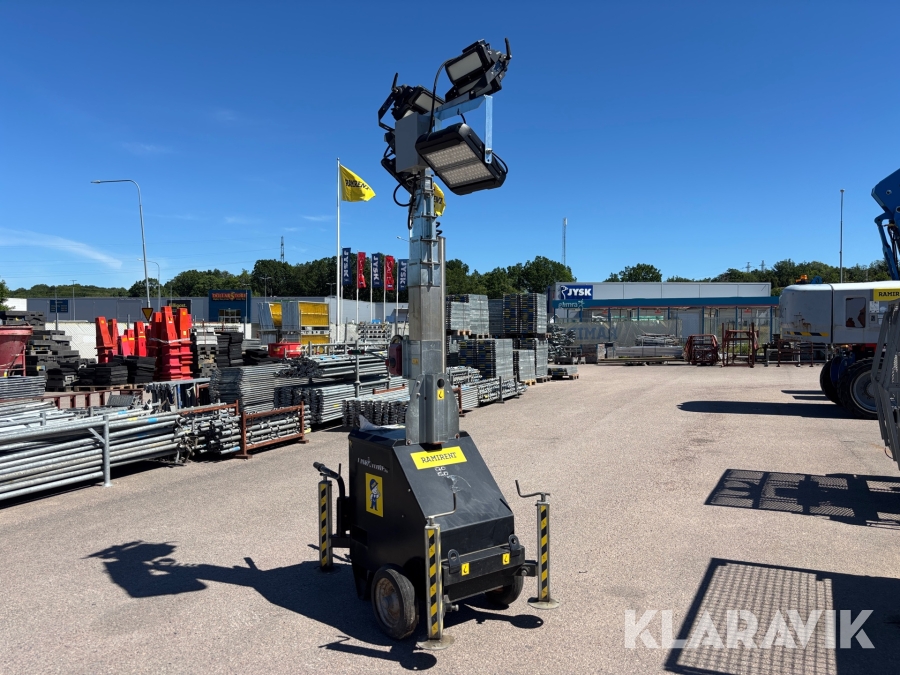 Belysningsmast LED 7M Satema Link Tower 7 m Teleskop på hjul