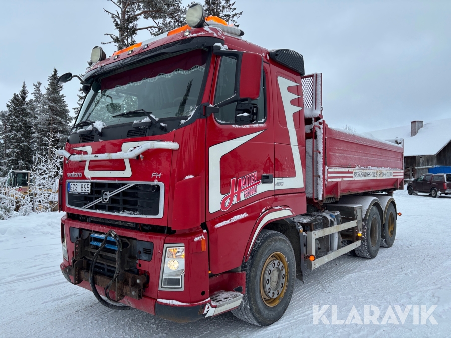 Tippbil Volvo FH 480 plogutrustad