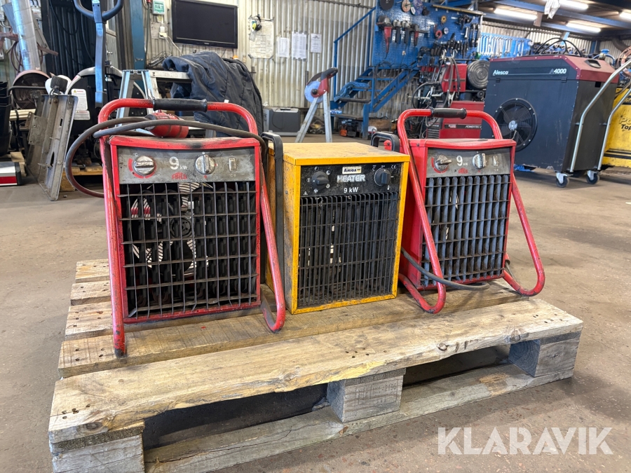 Värmefläktar Frico Och Amiga 3st