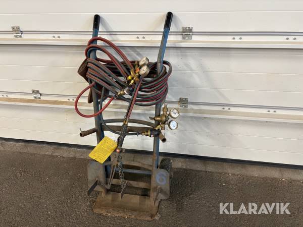 Gaskärra med klockor och skärbrännare