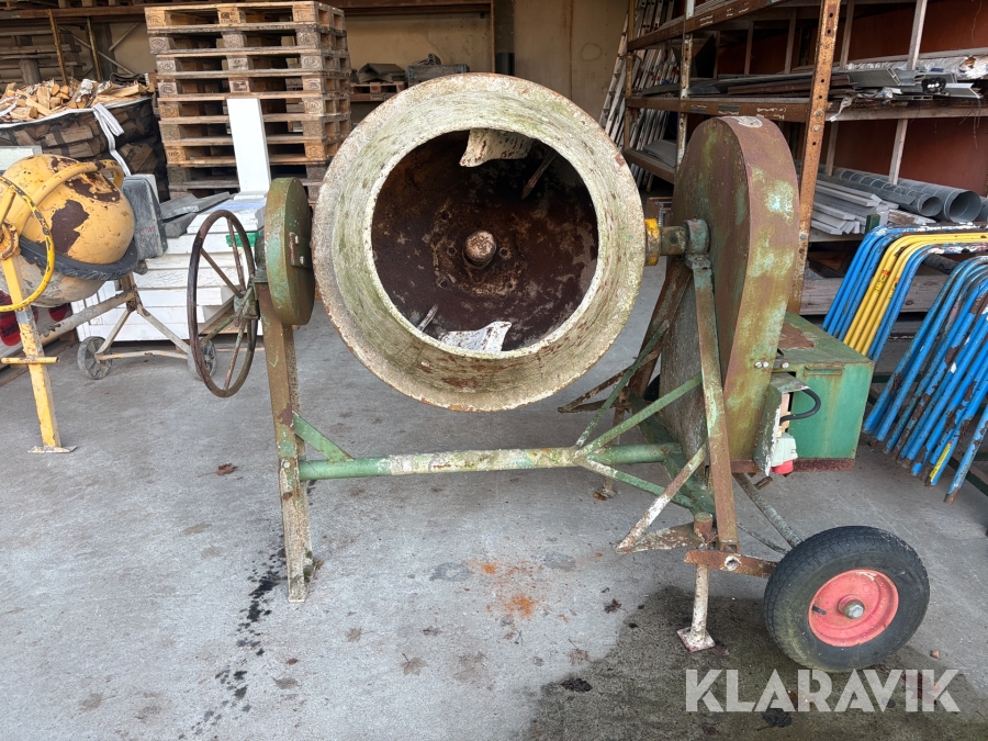 Betongblandare Kvänum Fläktfabrik Blixt 125 l