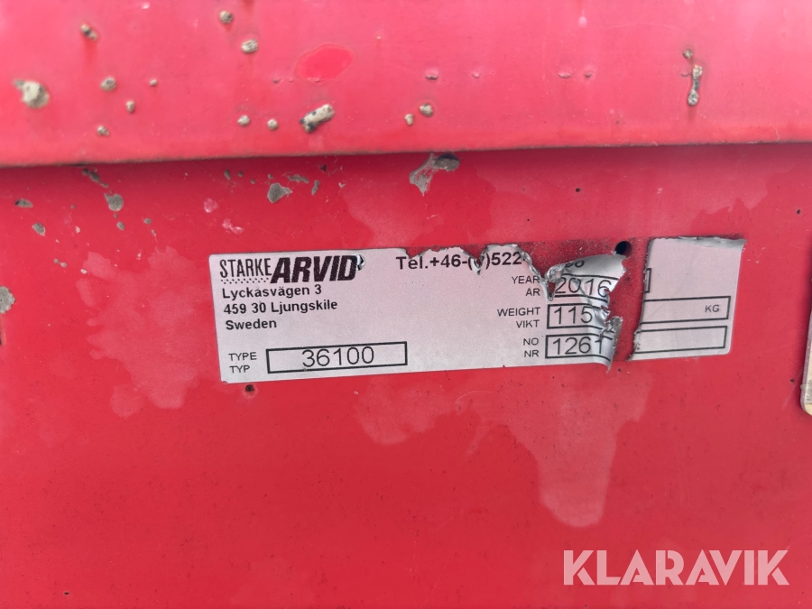 Verktygsvagn Starke Arvid 36100