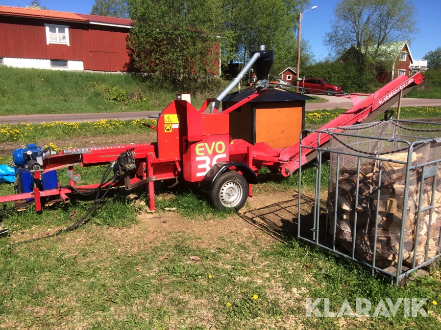 Vedfabrik Pilkemaster Evo 36 med stegmatare