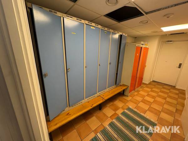 Klädskåp omklädningsrum plåtskåp