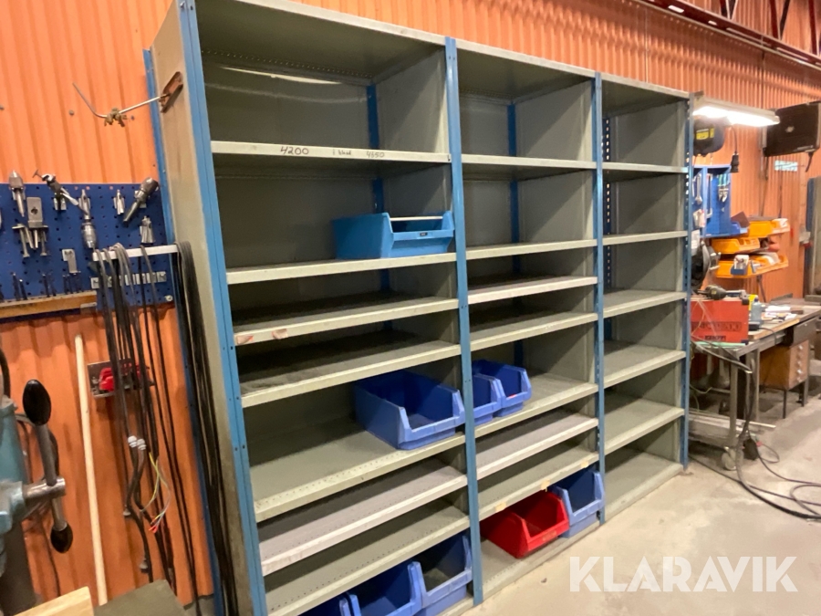 Lagerhyllor 3 sektioner