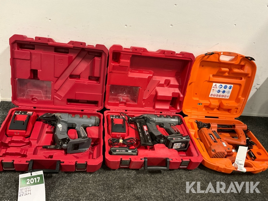 Spikpistol 3st Senco, Paslode FN55AX, IM200/50 S16