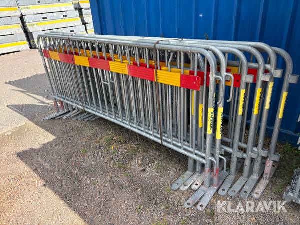 Kravallstaket med T-fot 10st