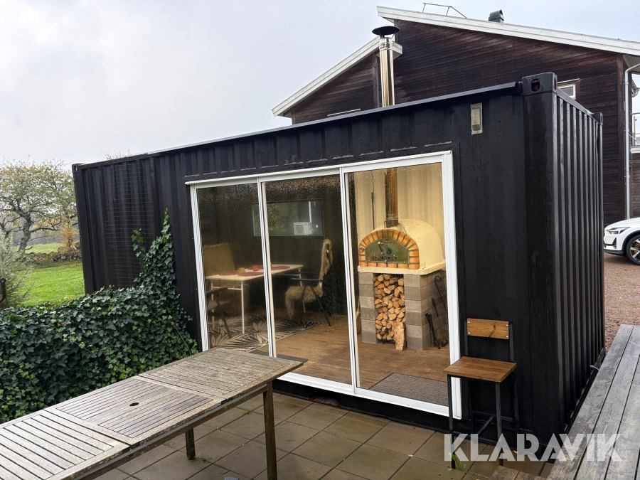 Container med pizzaugn 20 fot
