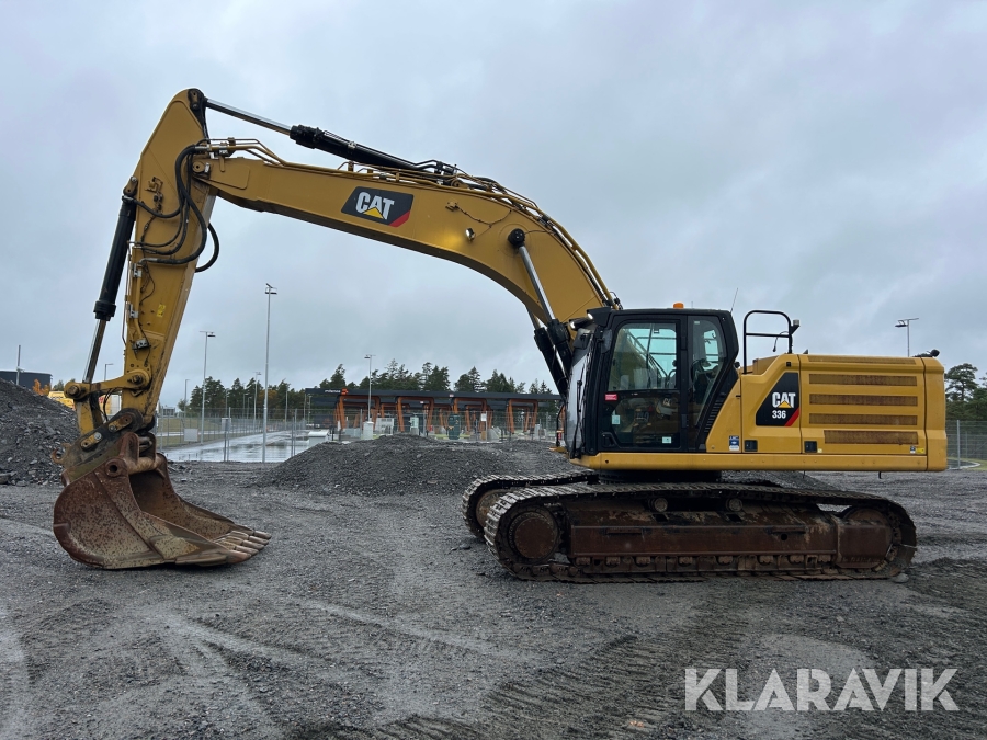 Grävmaskin CAT 336 med tandskopa