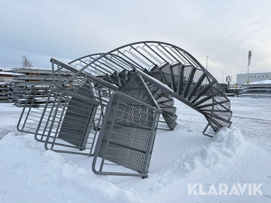 Spiraltrappa Eurostair 3 våningar, högersväng, 1 st