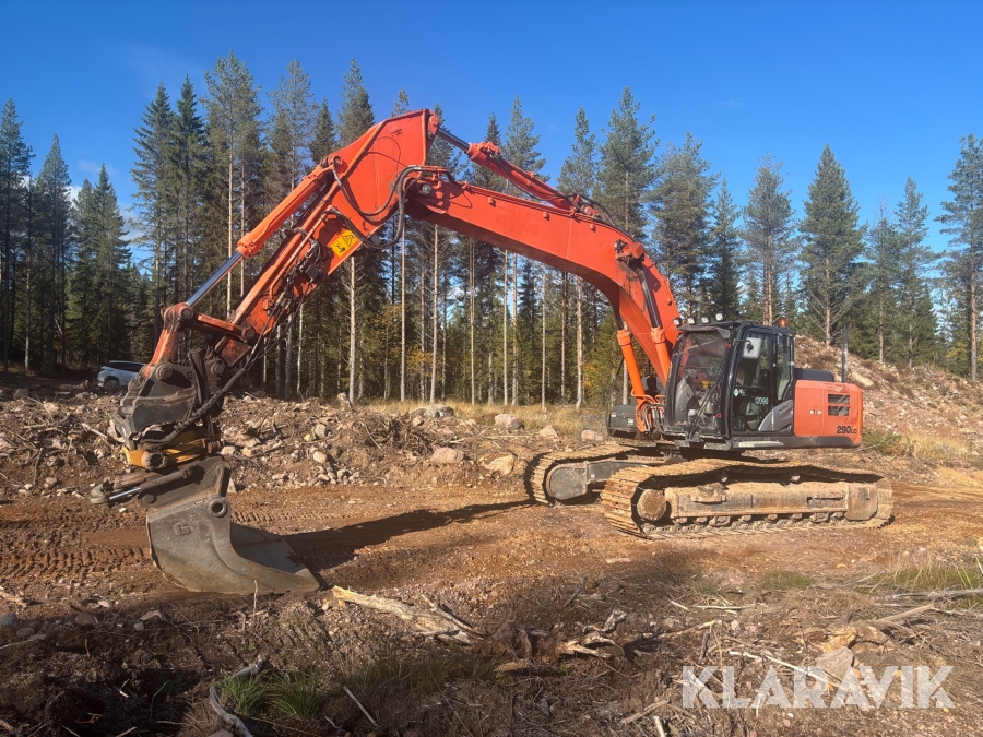 Grävmaskin Hitachi ZX290LC-5B med redskap