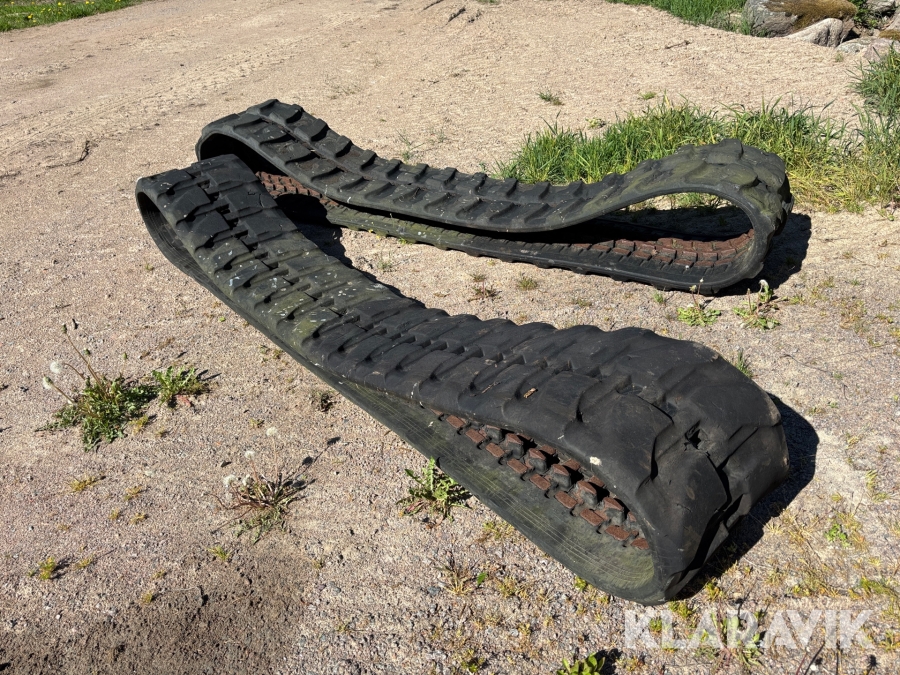 Gummiband till grävmaskin 2st