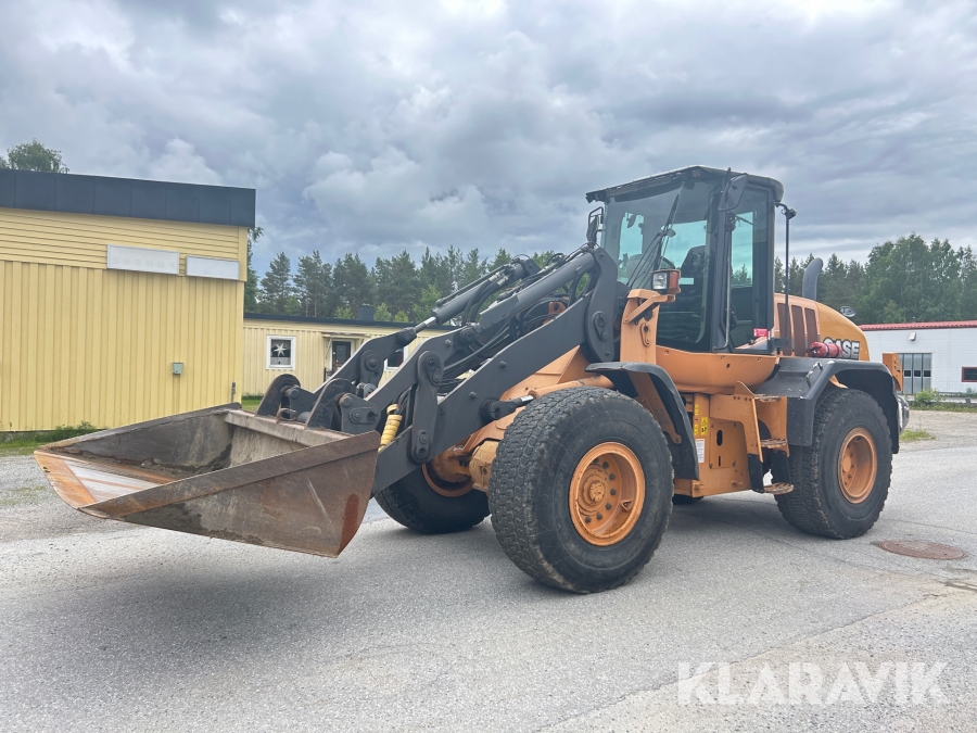 Hjullastare Case 721F med planeringsskopa