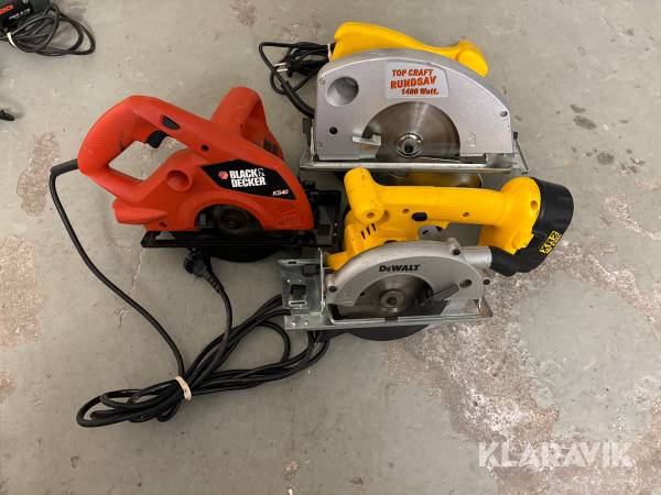 Cirkelsåg 3 st