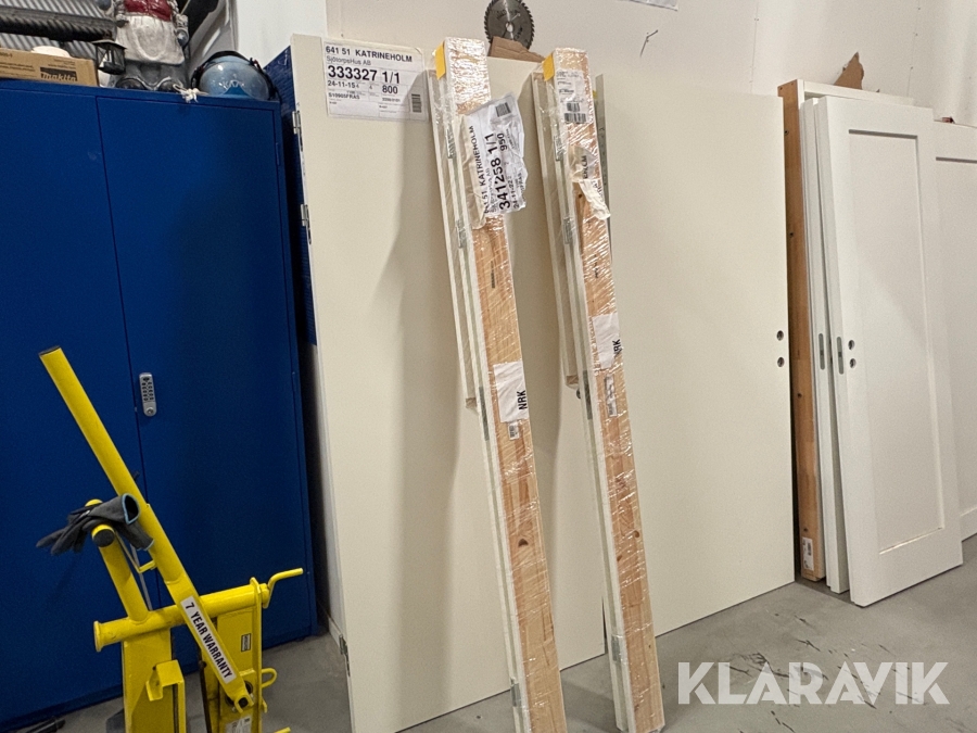 Innedörr med karm 2 st 10x21 Swedoor Typ S2