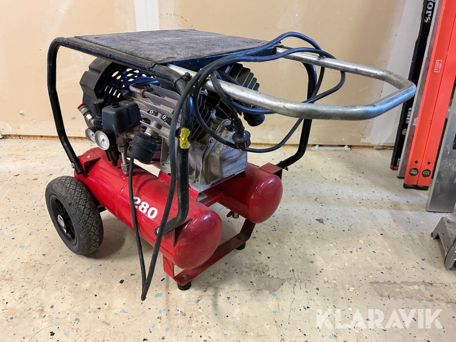 Kompressor Motek 280D 280/24 med spikpistoler