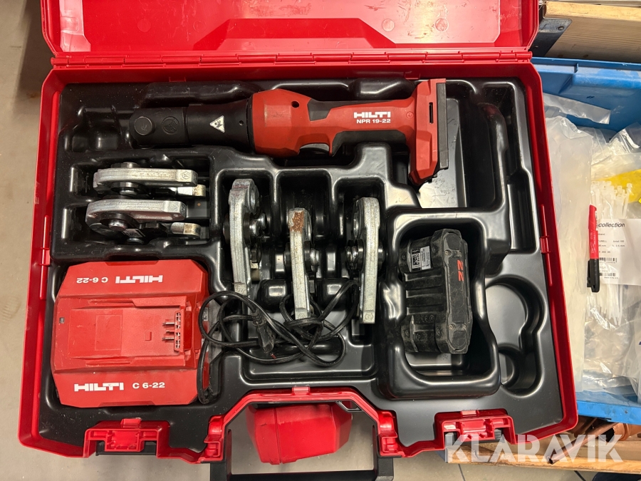 Pressverktyg Hilti NPR 19-22 M käftar ink batteri och laddare