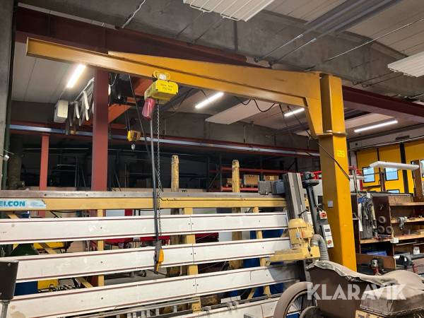 Svängkran Unilift 250kg med Telfer