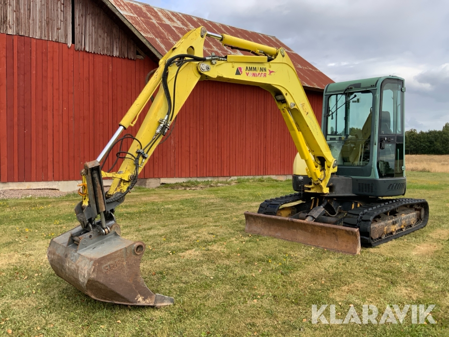 Grävmaskin Yanmar ViO55 med flera skopor