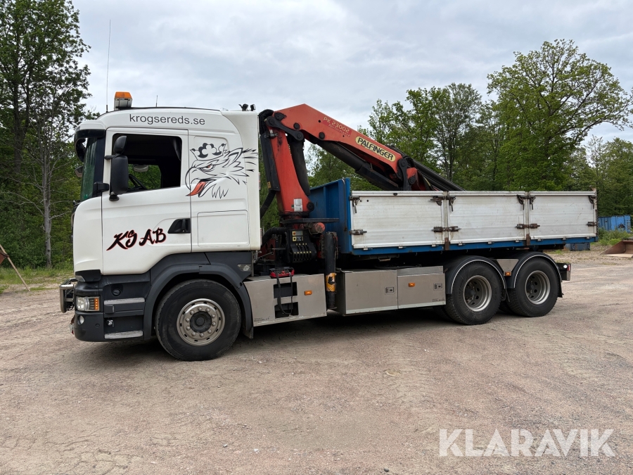 Kranbil / Lastväxlare Scania R520 Cameleont