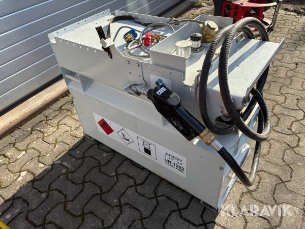 Dieseltank i aluminium MPP 250L med munstycke/pump