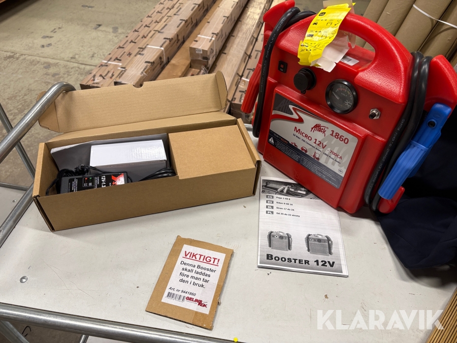 Starthjälp / batteribooster Attack 1860 Micro 12v 700CA