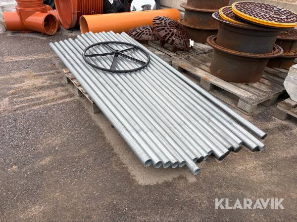 Galvade rörstolpar 60x2500mm