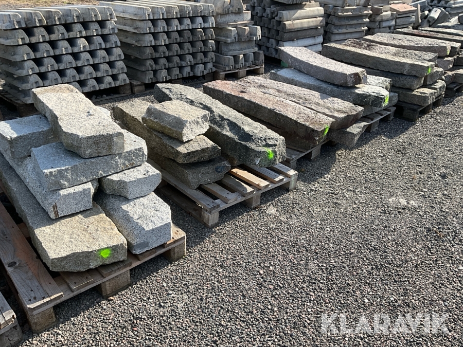 Kantsten Granit 9st pall