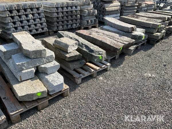 Kantsten Granit 9st pall