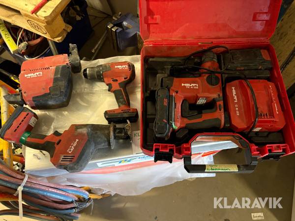 Verktygskit Hilti med batteri och låda