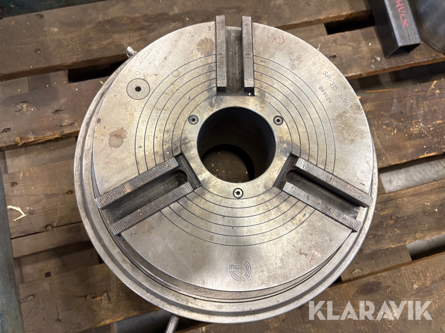 Pneumatisk svarvchuck 315 Smw