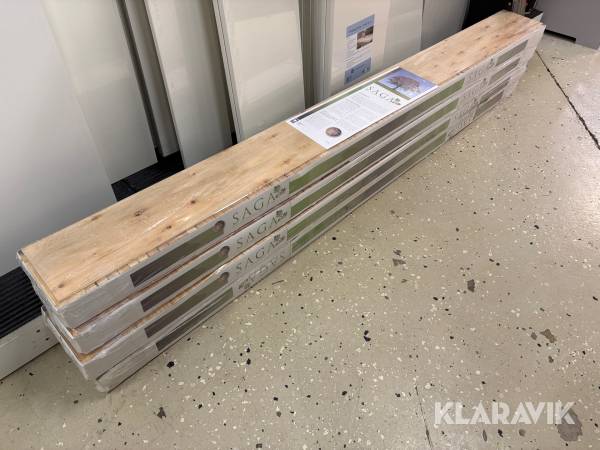 Parkettgolv Saga Express G5 3-Stav valnöt 10m2