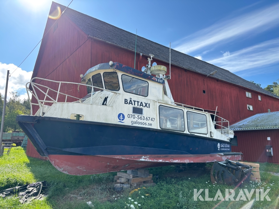 Aluminiumbåt Gugner SFB 8187 sjötaxi