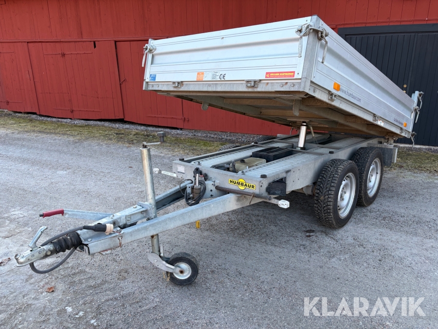 Personbilssläp Humbaur 1500 kg Eltipp