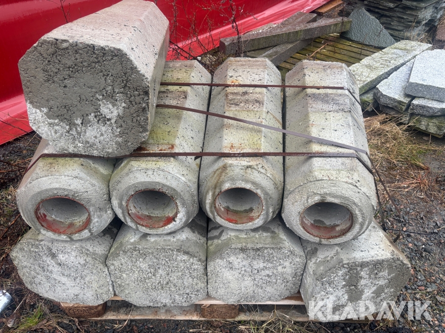 Betongfundament för lyktstolpar 9st