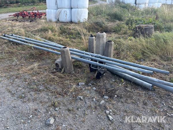 Lyktstolpar 5st med fundament