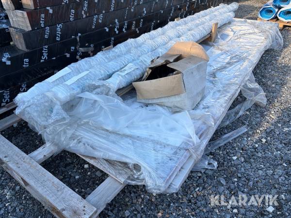 Kanaltak Halle 16 mm med aluminiumprofiler