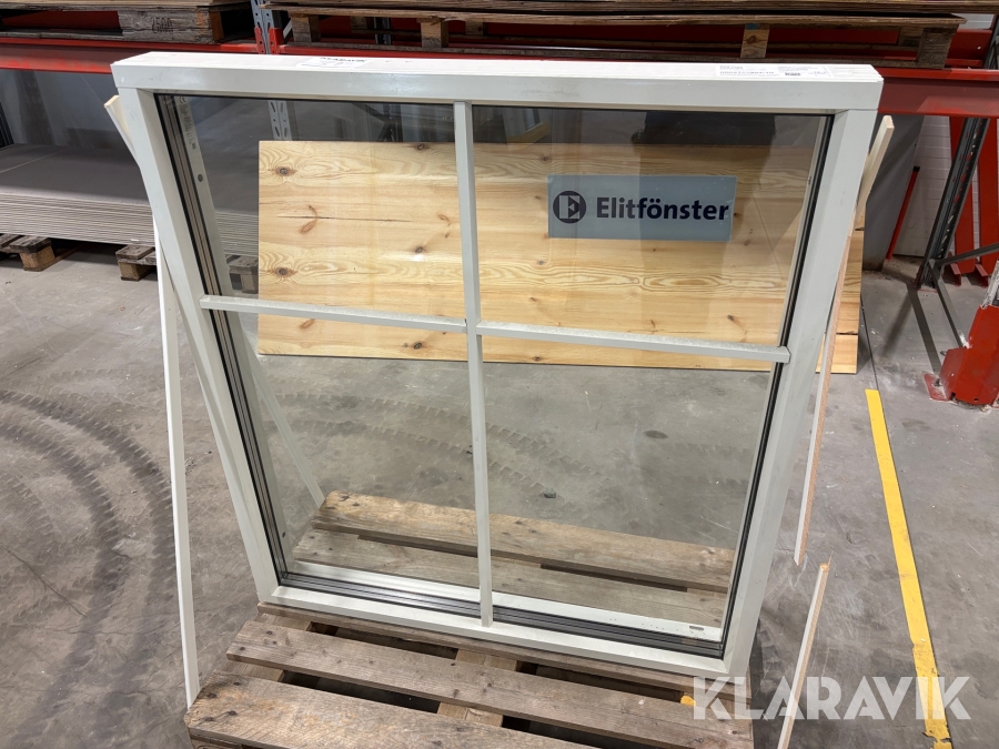 3-glas fönster Elitfönster 1180x1280mm aluminiumbeklätt