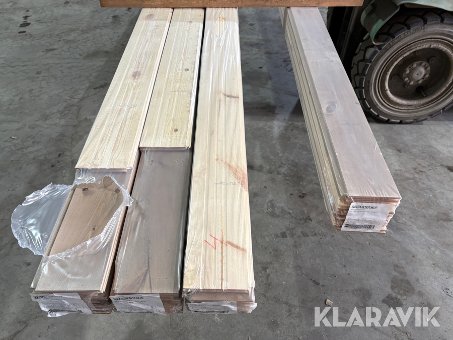 Furupanel skogsbrun b-sort Moelven 13x120