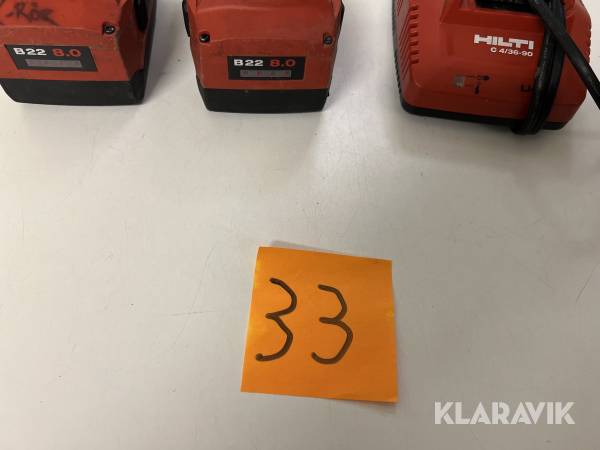 Batteri + Laddare Hilti B 22/5.2,C 4/36-90