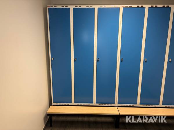 Omklädningsskåp Sonessons inredningar 3 skåp med bänk