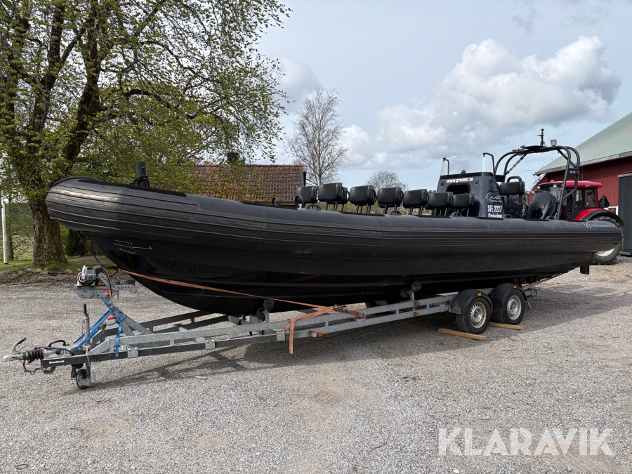 Ribbåt / C-Ribb Techomarine TM 925 OB 32fot, med släp