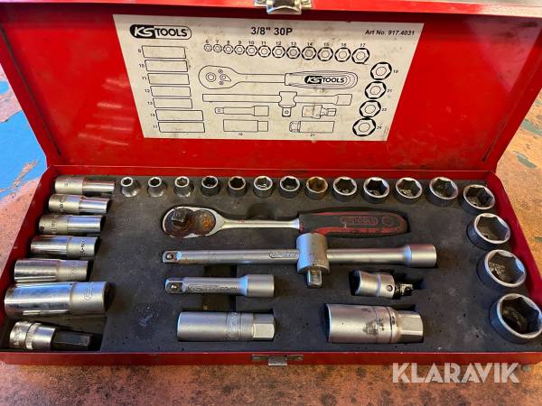Hylsnyckelsats KSTools 3/8"